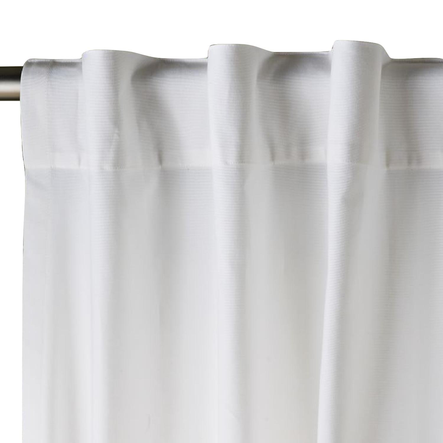 West Elm Cotton Canvas Pole Pocket Curtain Blackout Panel Aptdeco