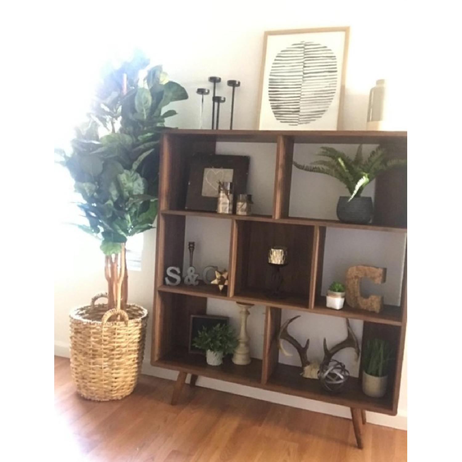 Manhattan Home Design Modern Bookcase in Walnut - image-4