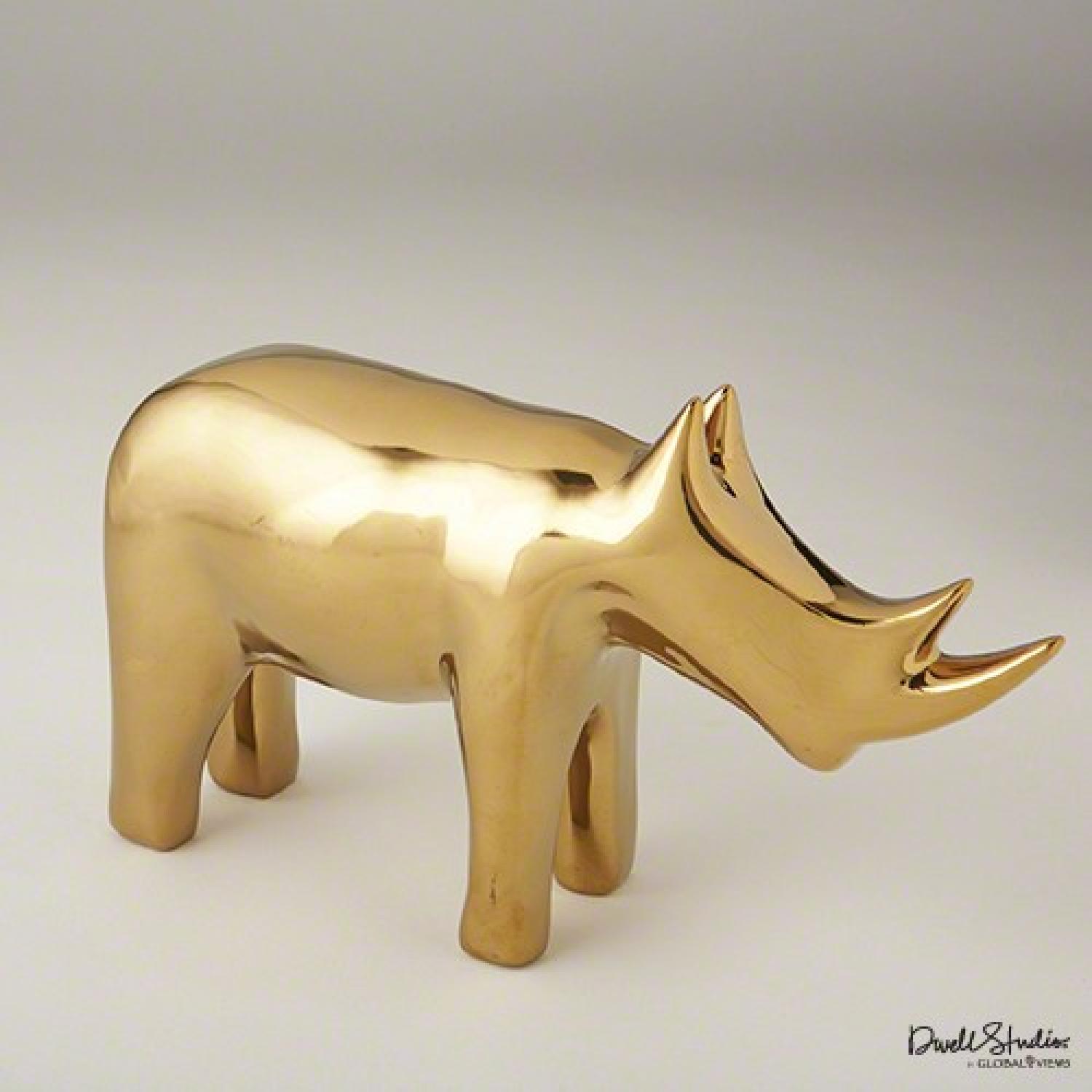 Global Views Rhino Sculpture - image-1