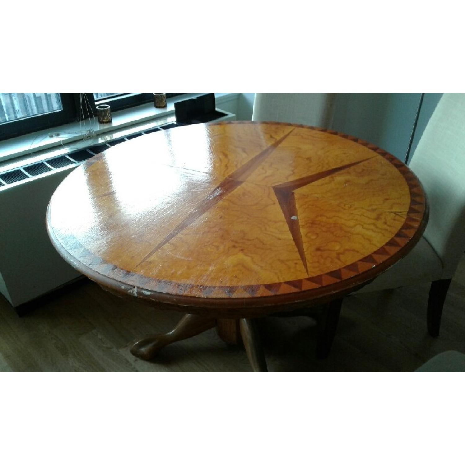Antique Wood Dining Table - image-3