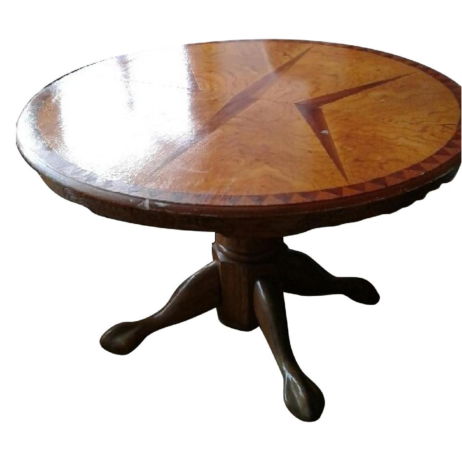 Antique Wood Dining Table - image-0