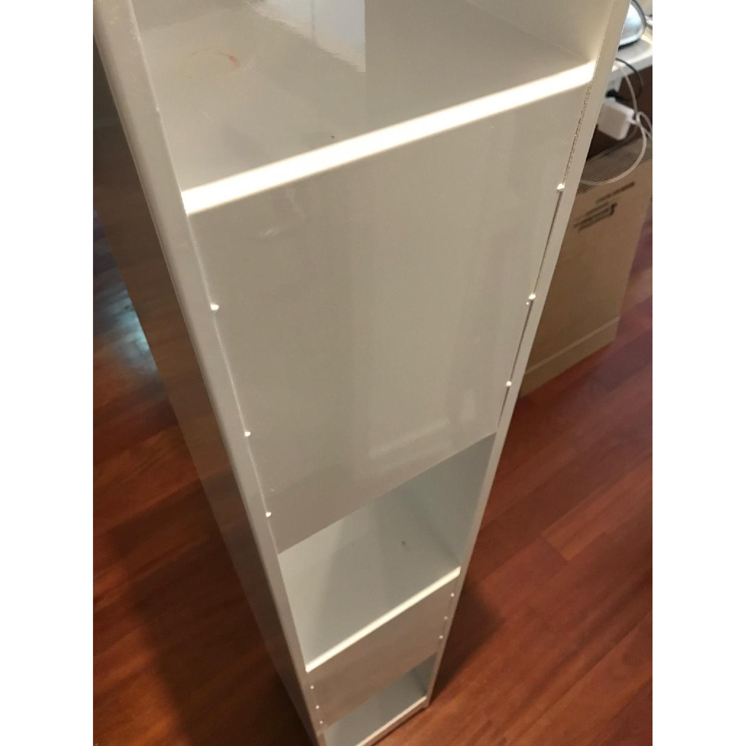 CB2 Carlson II Tower White Narrow Bookcase - image-4