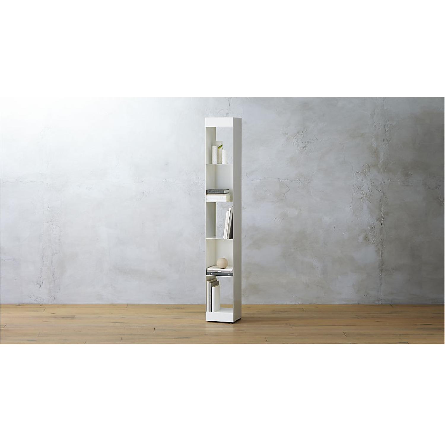 CB2 Carlson II Tower White Narrow Bookcase - image-7