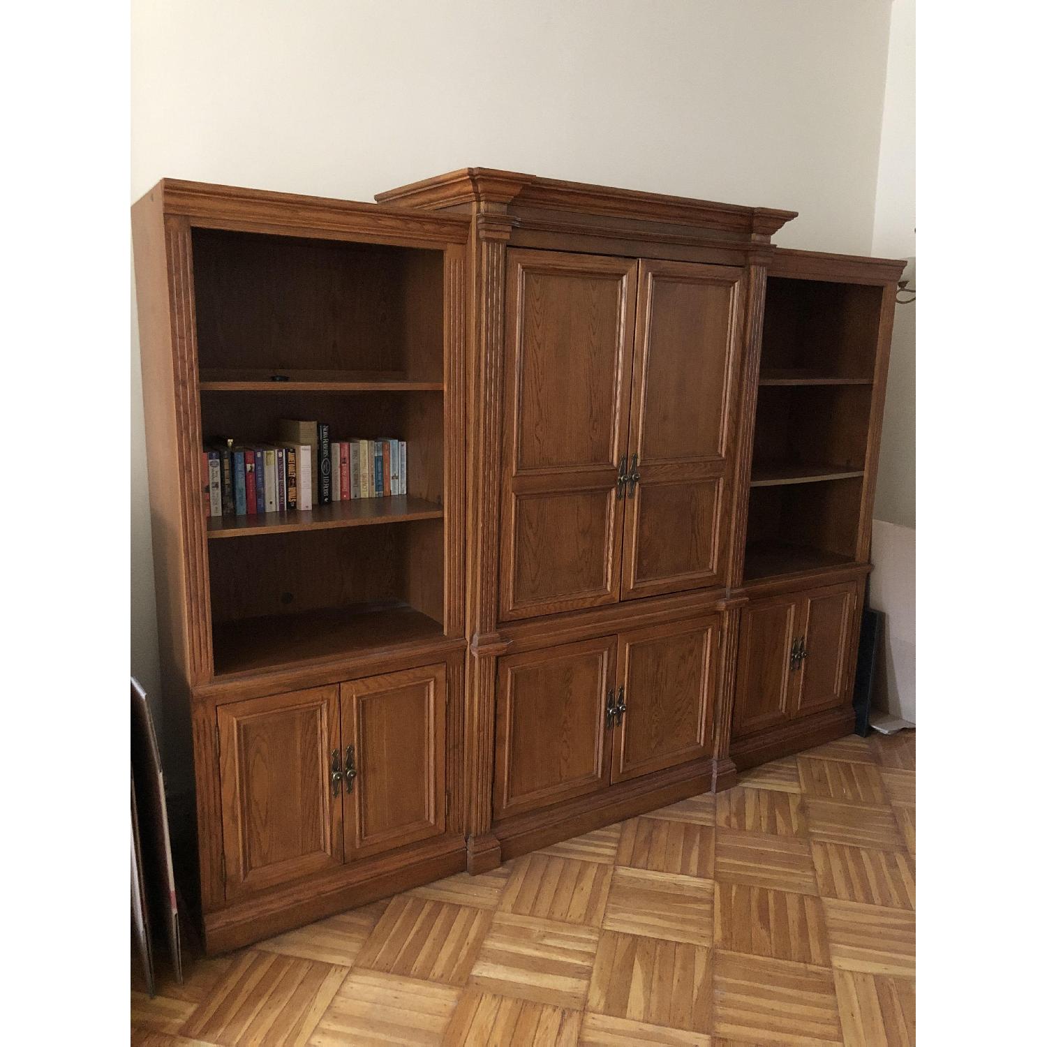 Solid Wood 3 Piece Entertainment Center - image-2