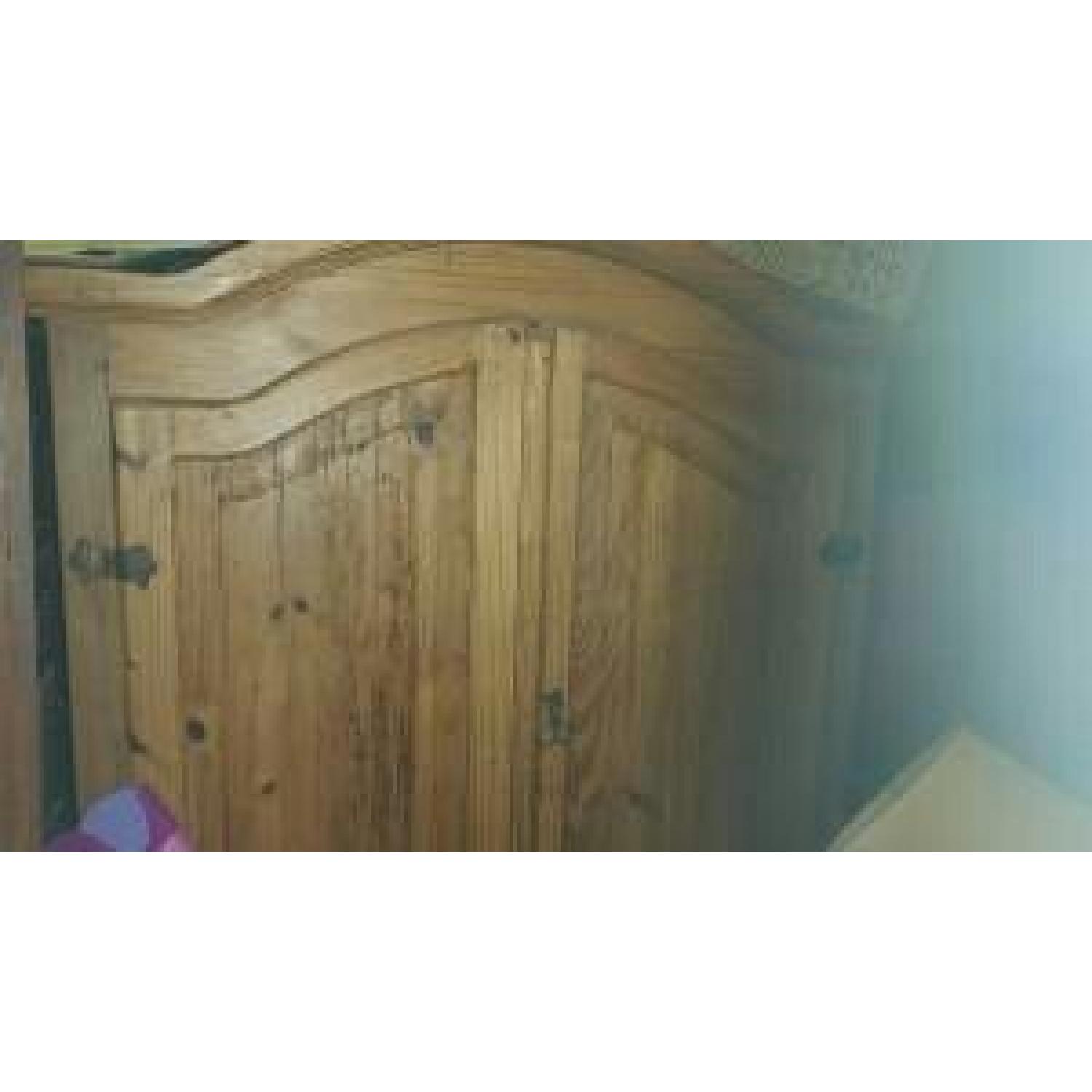 Pottery Barn Rustic Pine Armoire - image-1