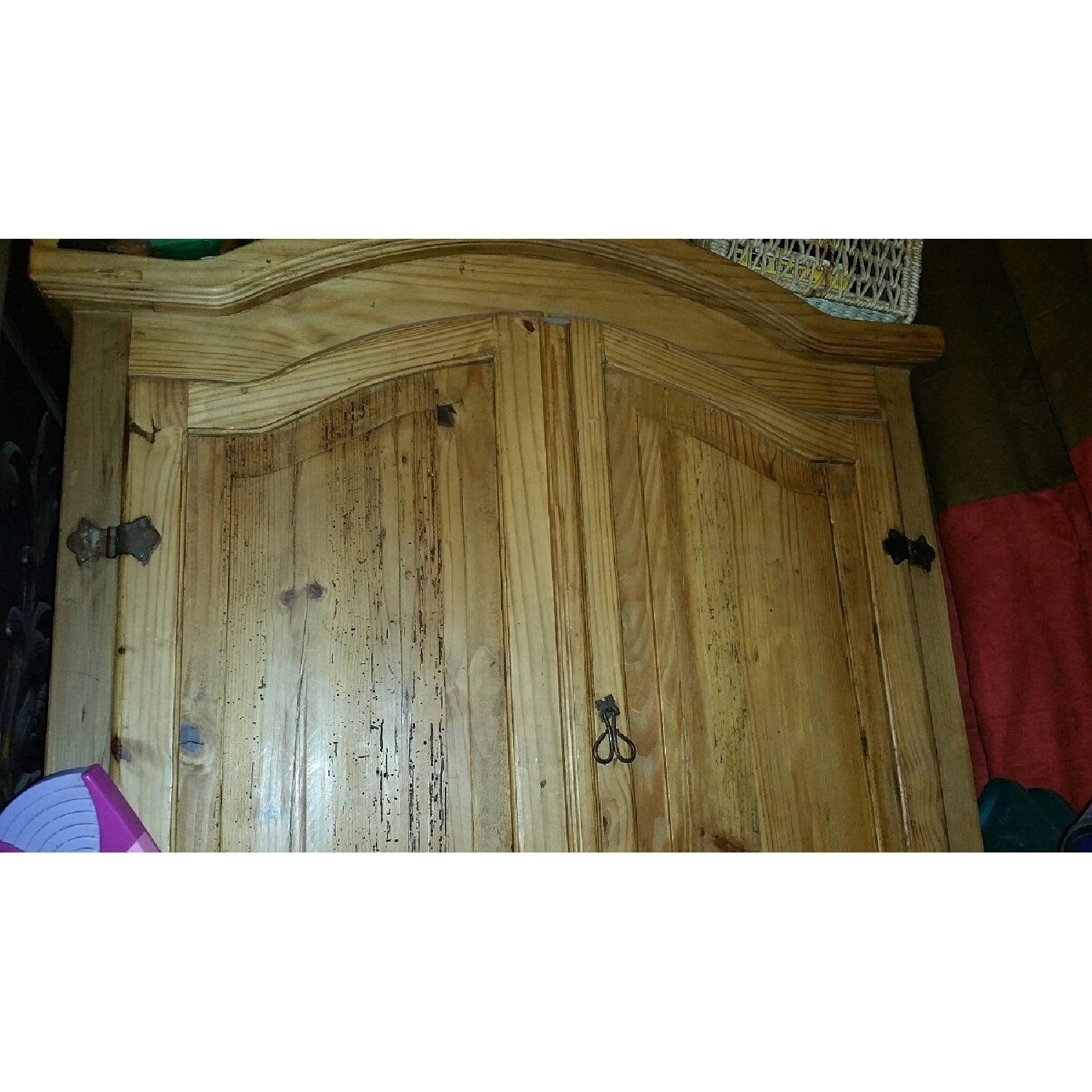 Pottery Barn Rustic Pine Armoire - image-2