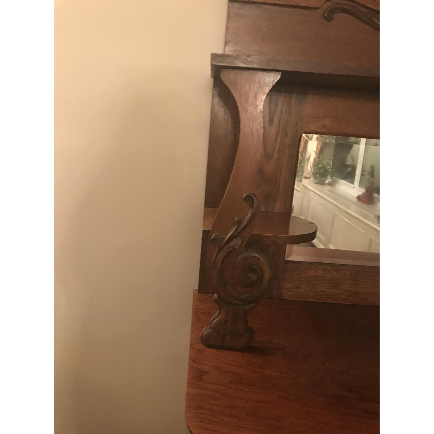 Antique Buffet w/ Hutch - image-5