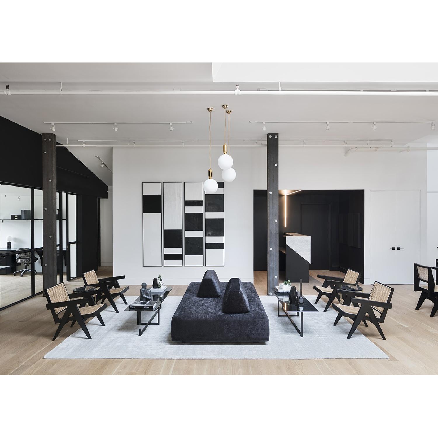 Black & Gold Globe Pendant Lights - image-1