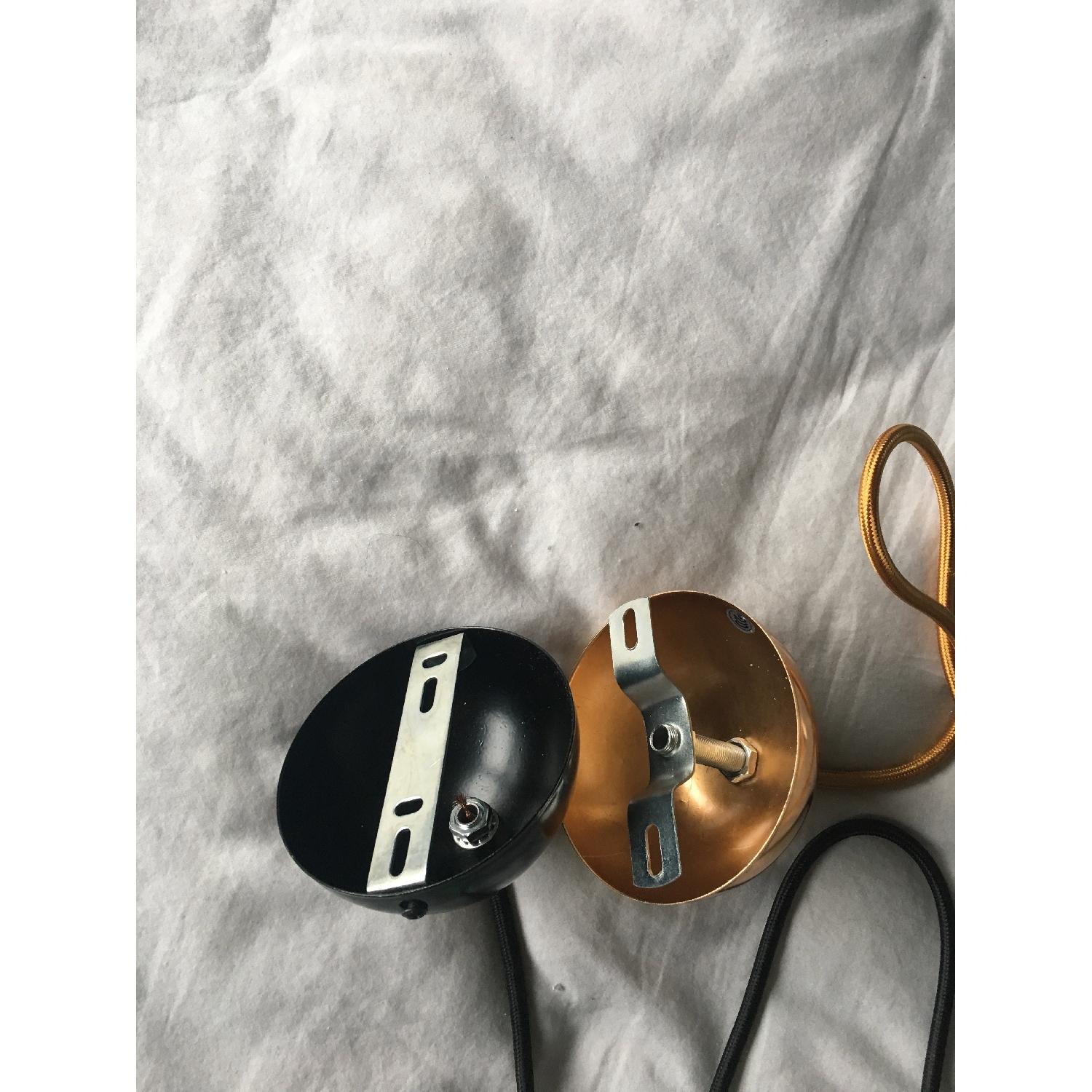 Black & Gold Globe Pendant Lights - image-5