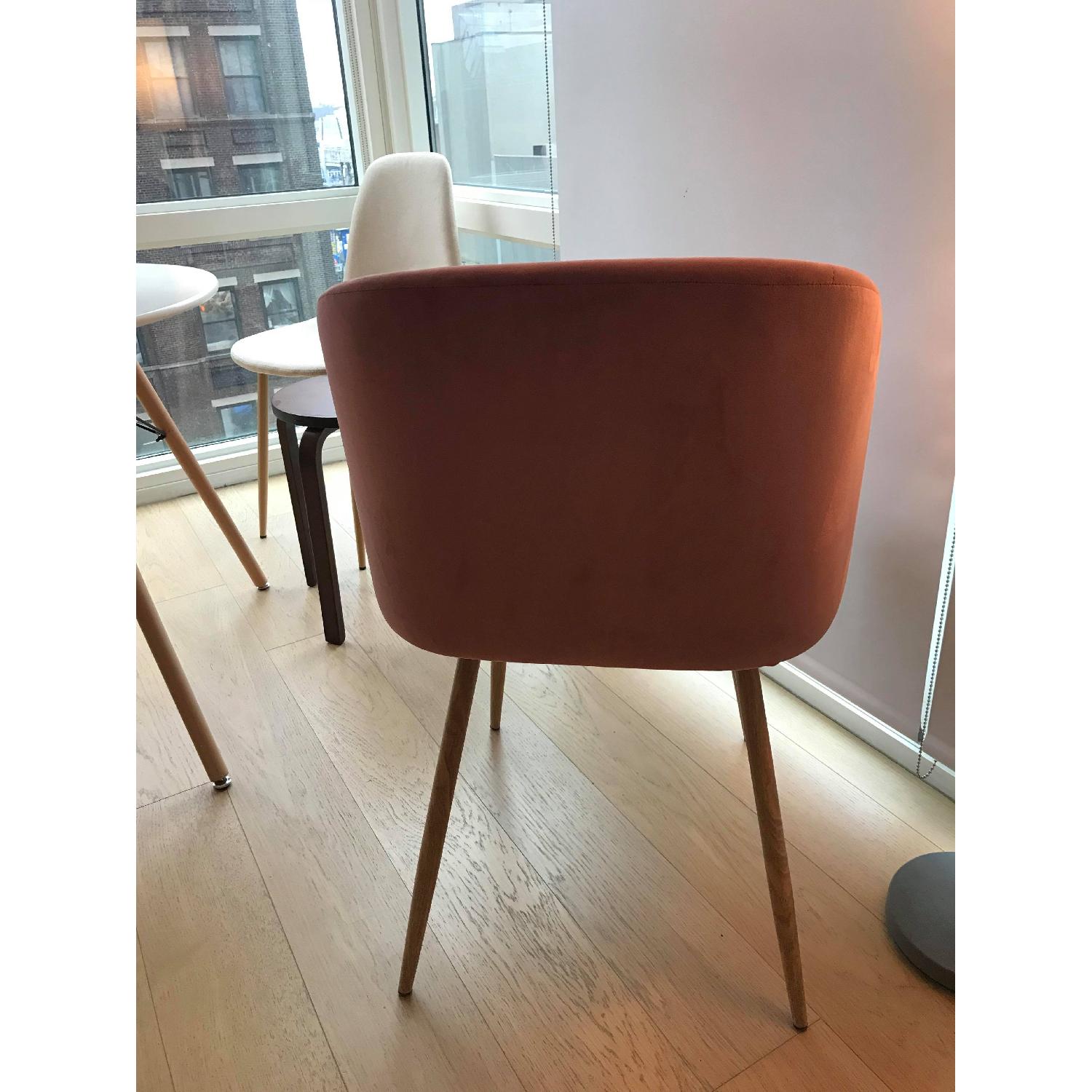 Mid-Century Pink Velvet Chair - image-2