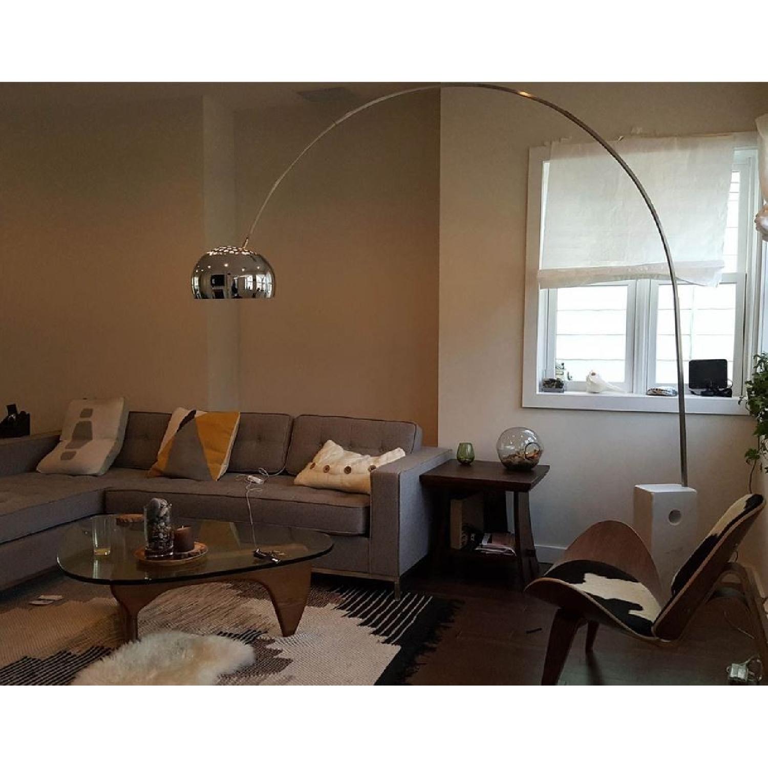 Manhattan Home Design Arco Floor Lamp in White - image-2