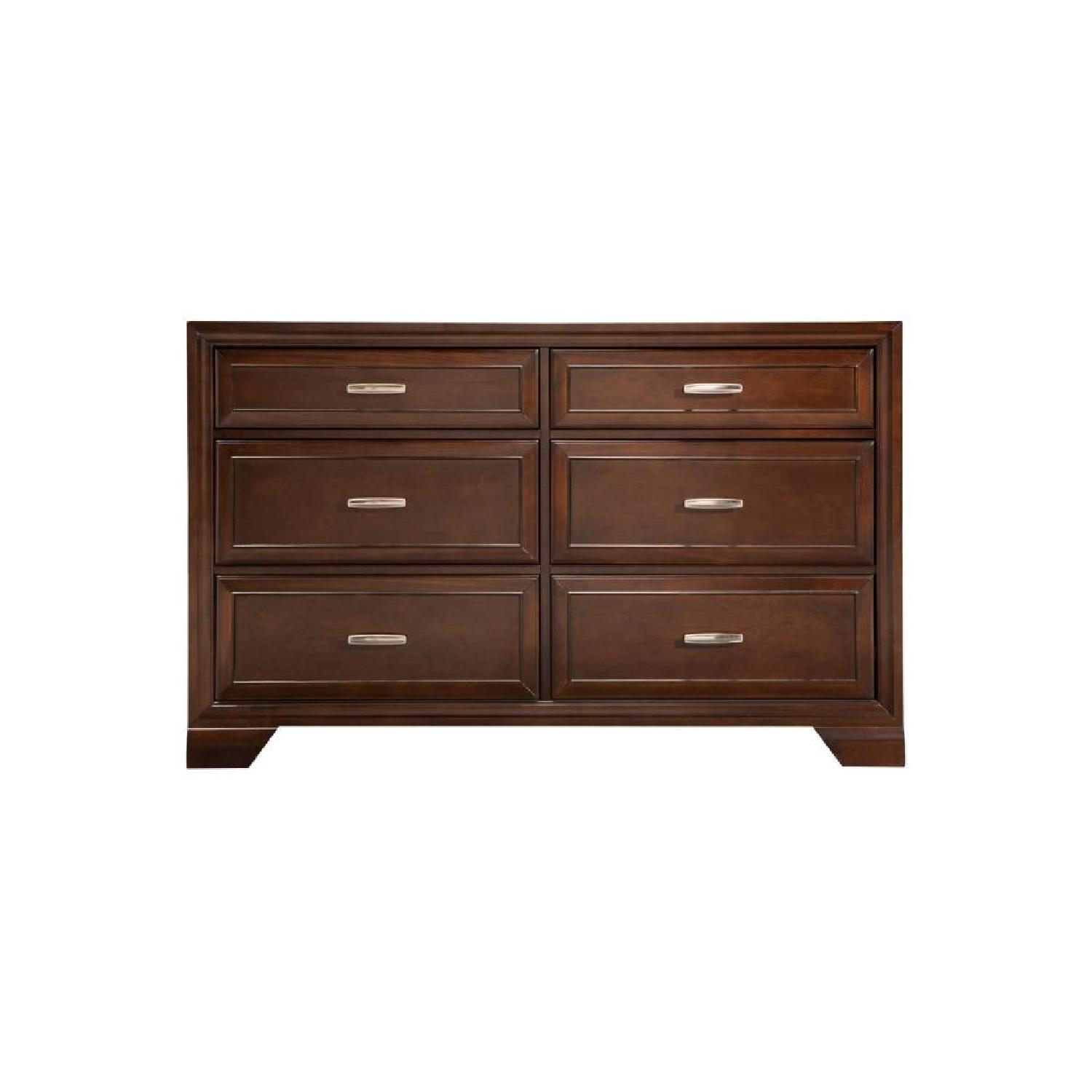 Raymour & Flanigan 6 Drawer Dresser w/ Mirror - image-5