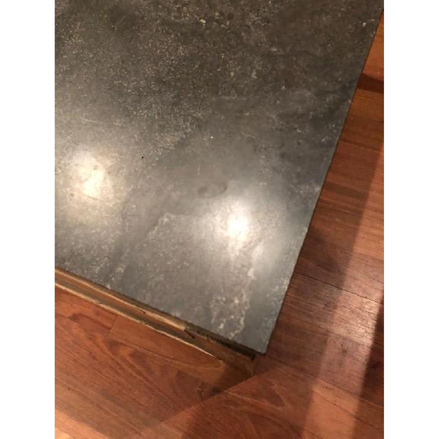 Crate & Barrel Bluestone Coffee Table - image-5