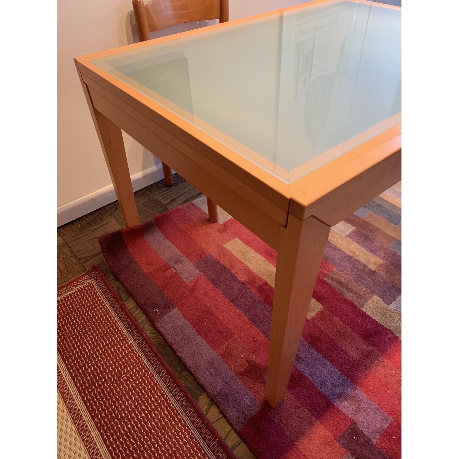 Calligaris Bon Ton Wood & Glass Extendable Dining Table - image-3