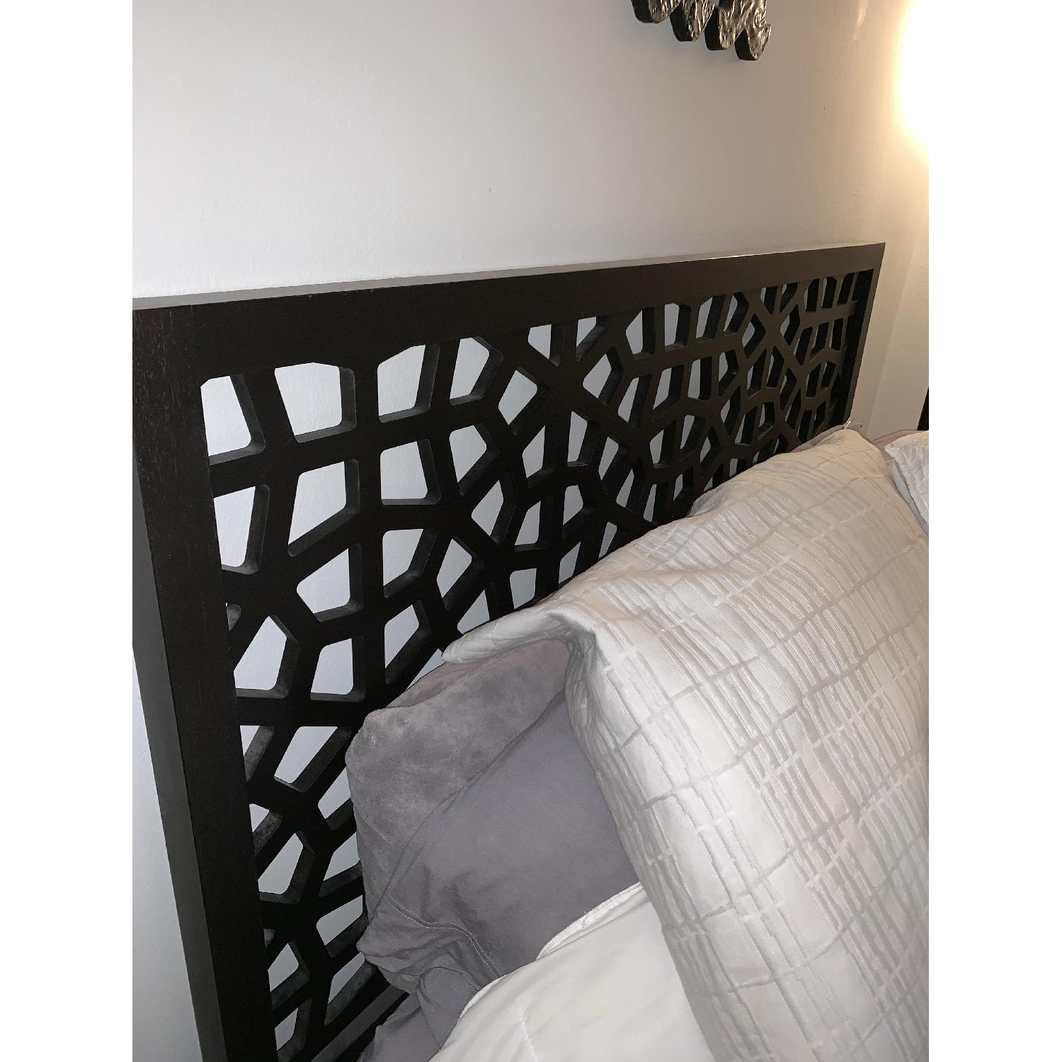 West Elm Queen Bed Frame w/ Morocco Headboard - image-3