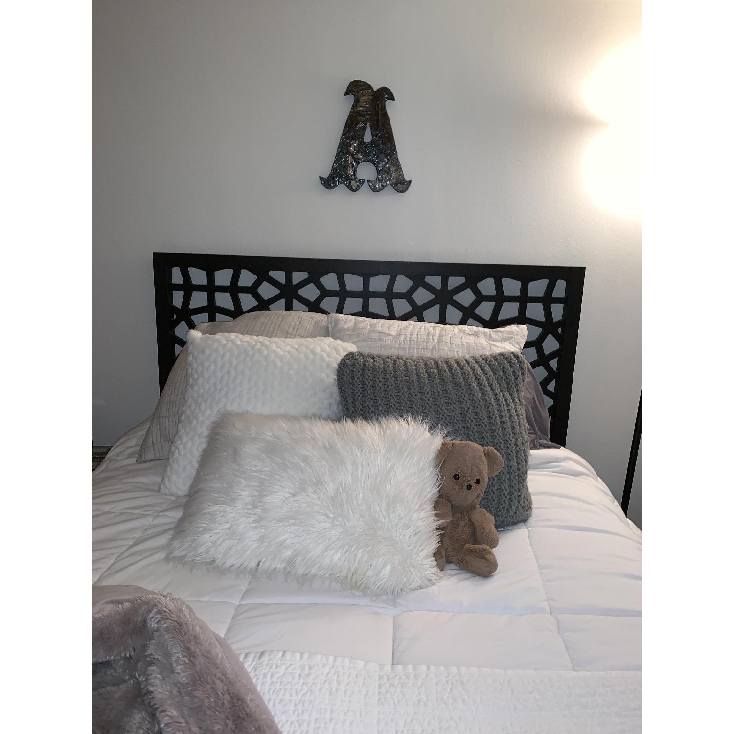 West Elm Queen Bed Frame w/ Morocco Headboard - image-6