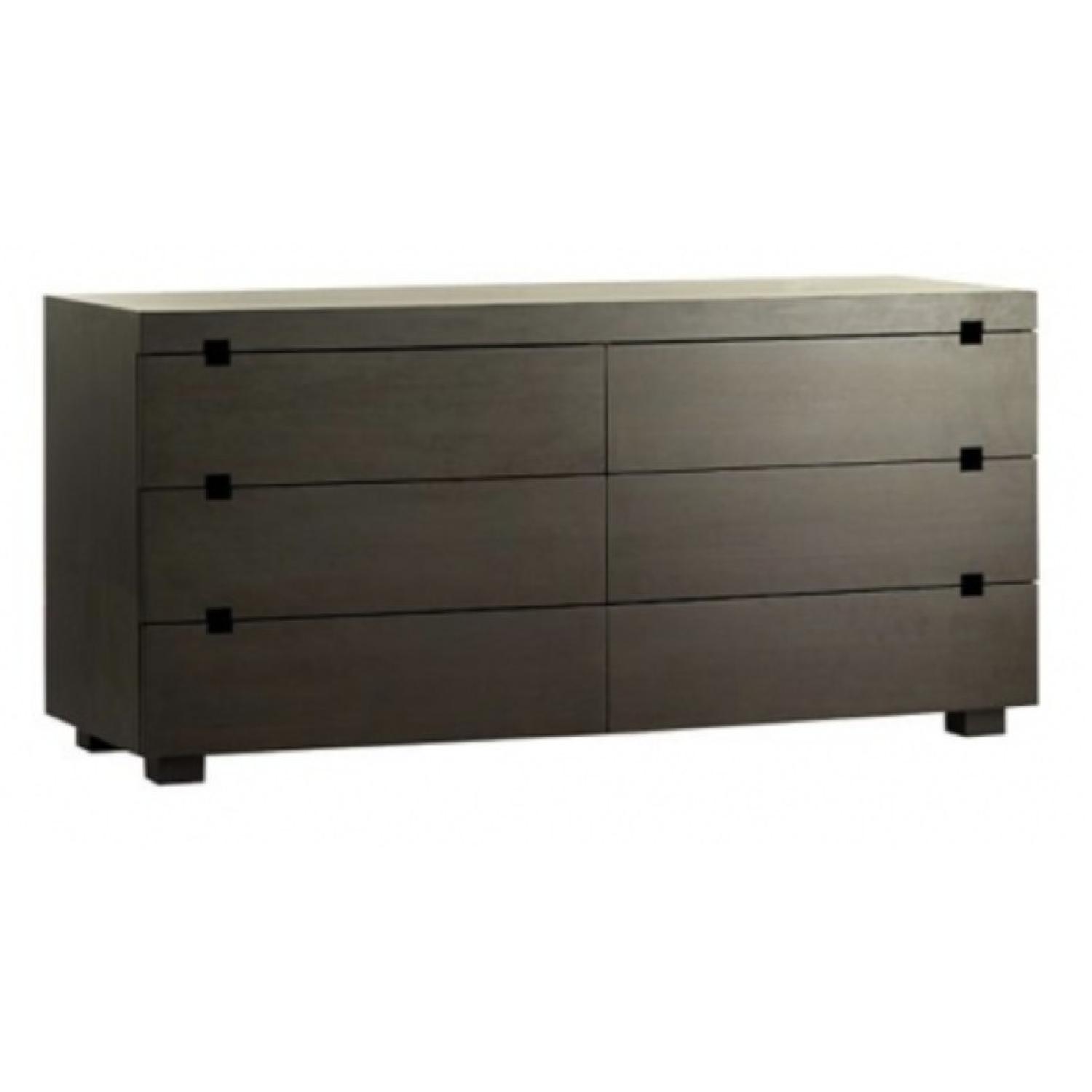 dresser with cut out handles Modern Black 6-Drawer 52 in. Cutout Get your creative juices flowing West Elm Chocolate Square Cutout