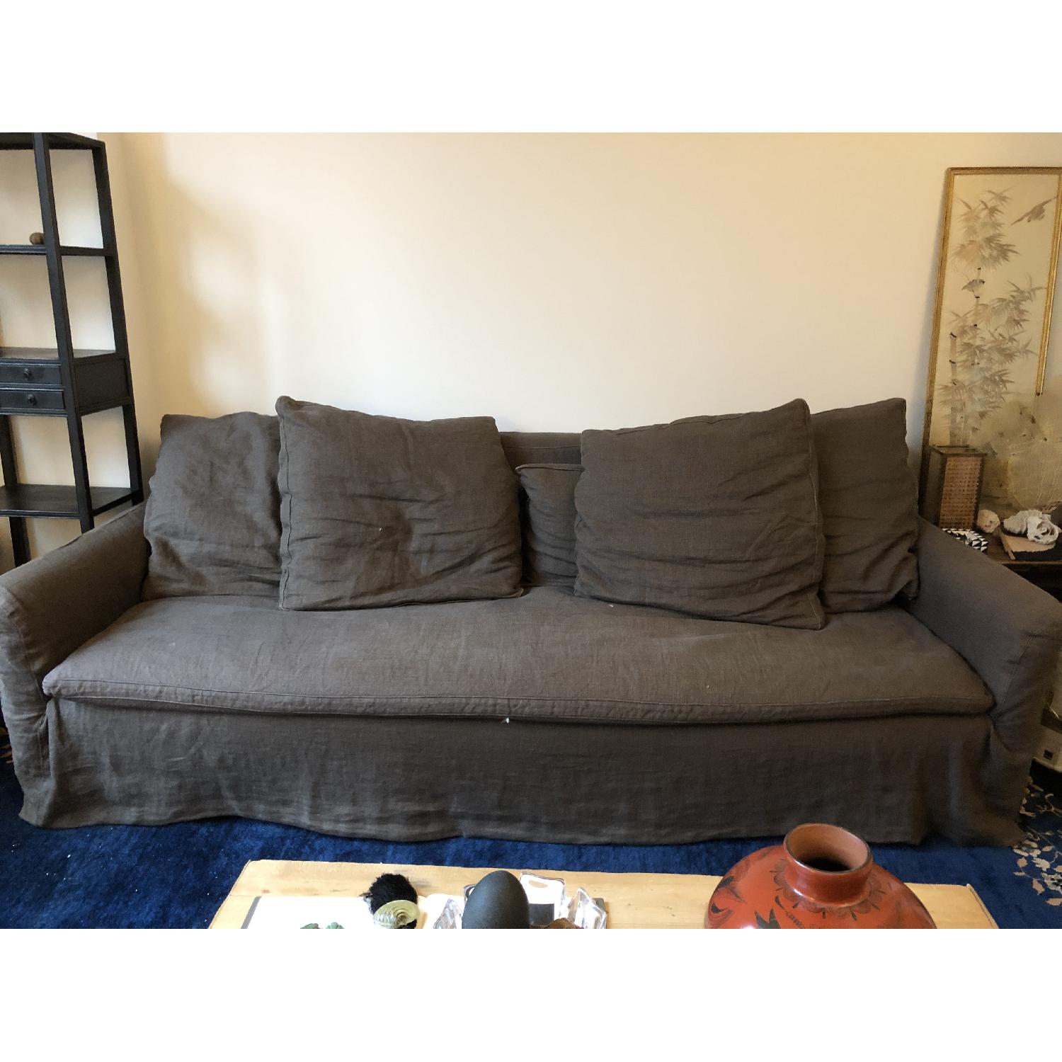 Cisco Brothers Linen Sofa - image-4