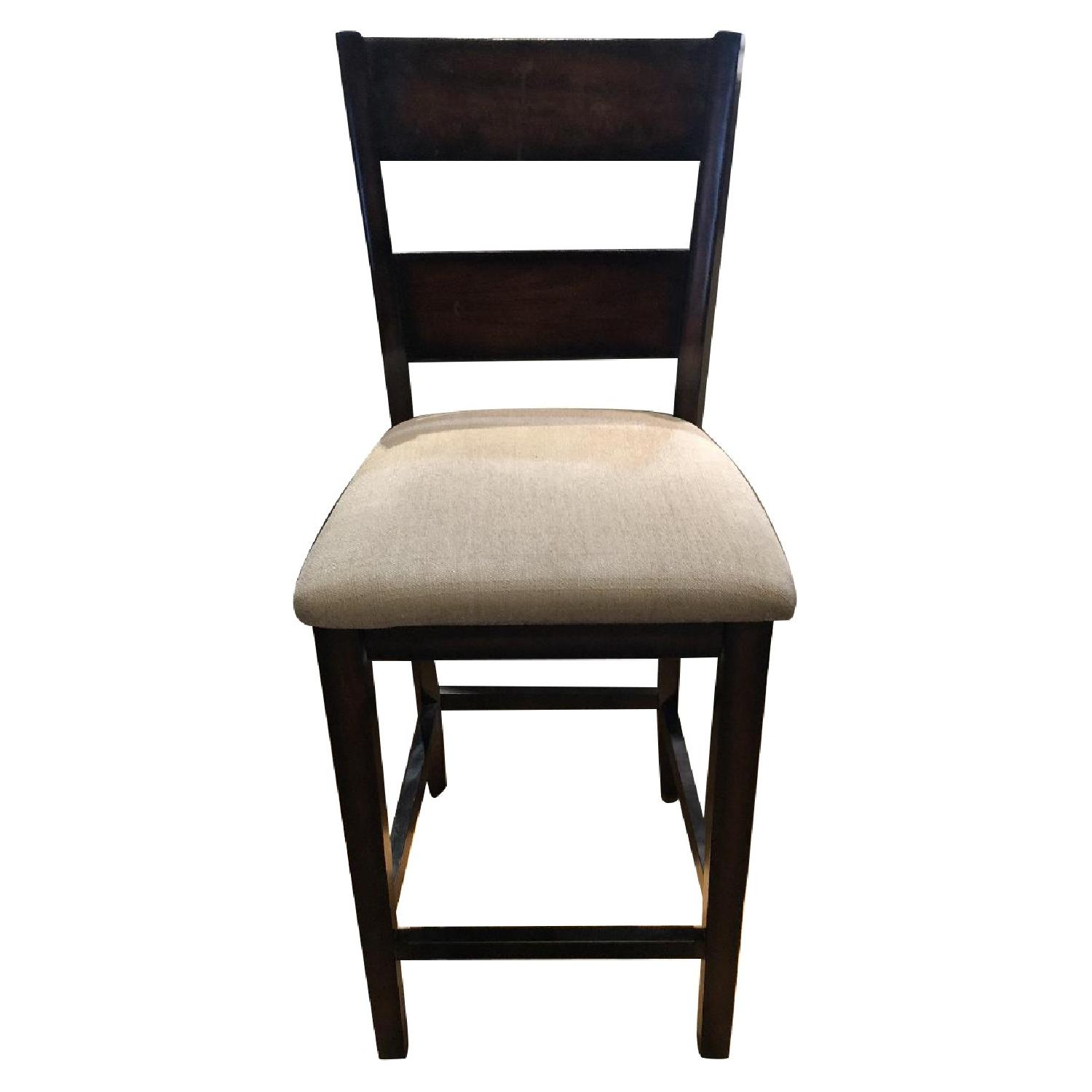 Macy's Wood Upholstered Counter Stools AptDeco