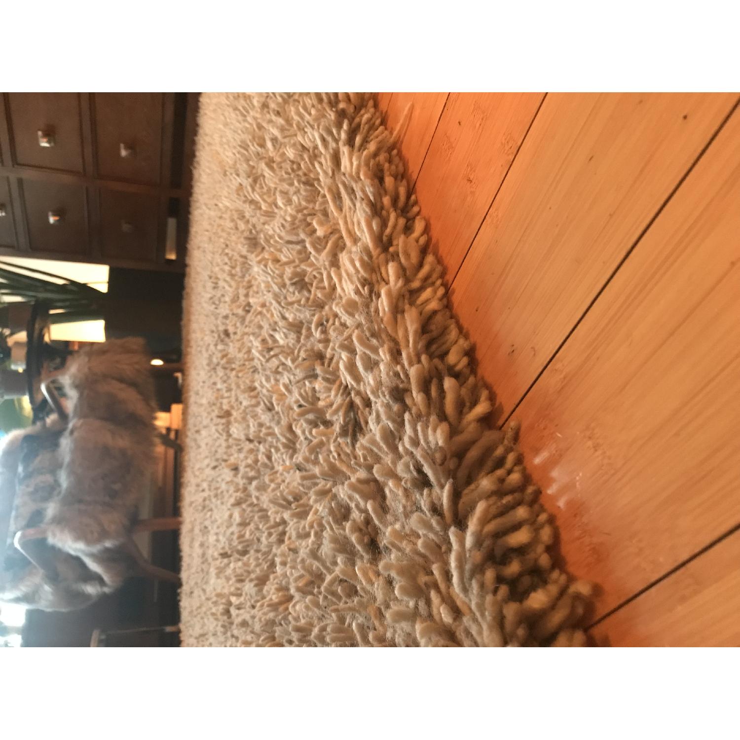 Crate & Barrel Hollis Tweed Wool Shag Rug - image-3