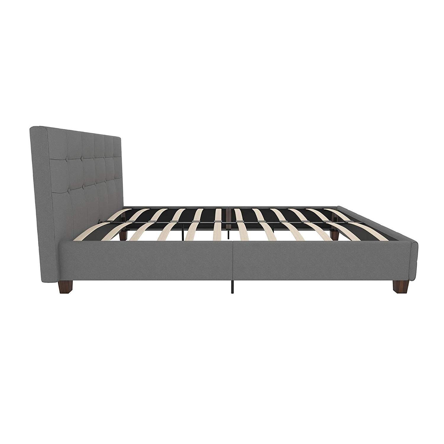 DHP Rose Linen Tufted Upholstered Platform Bed - image-2