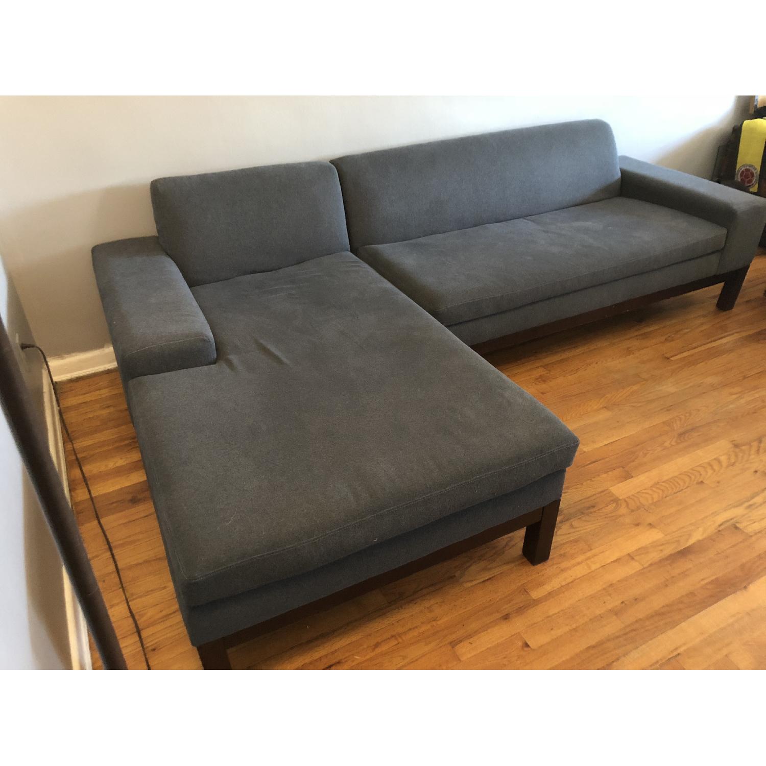 West Elm Lorimer Mid Century Sectional Sofa - image-1