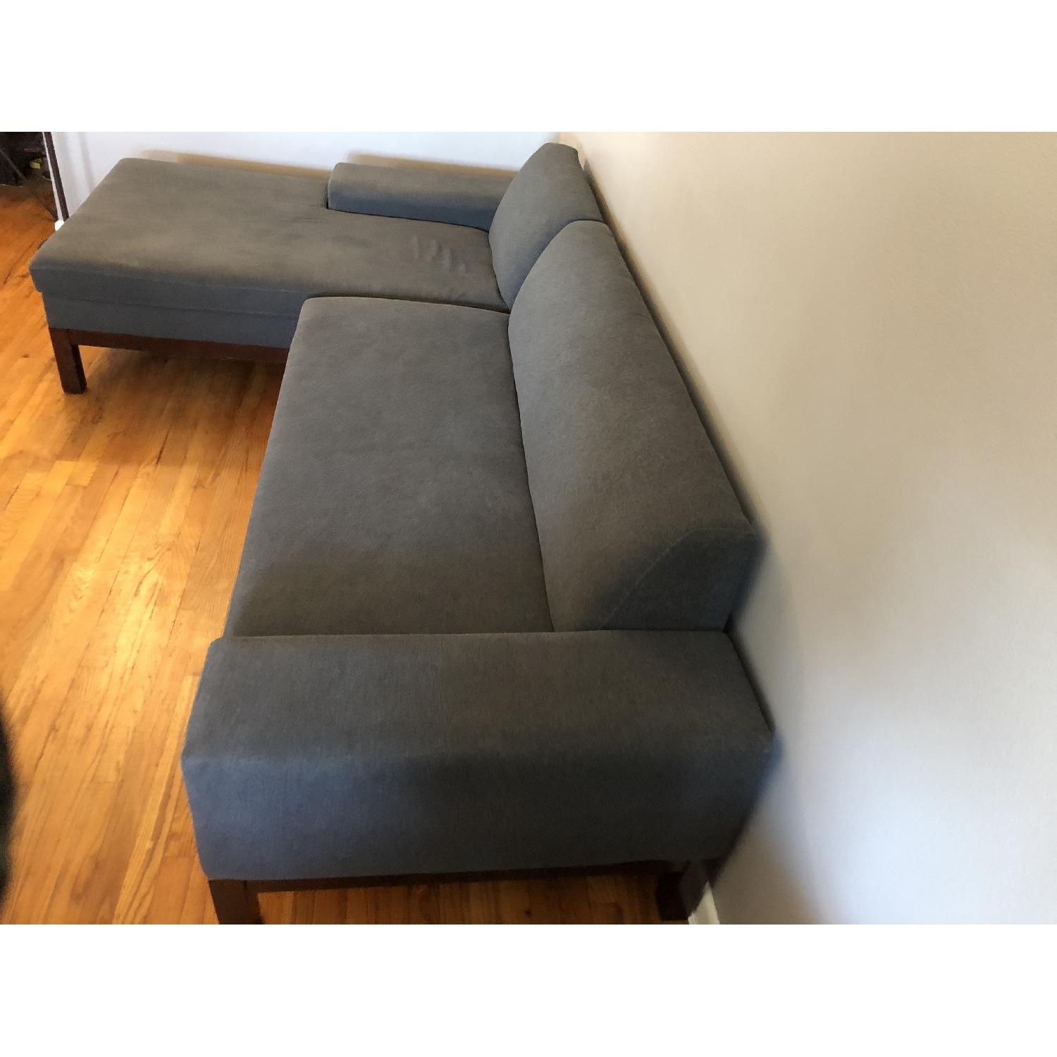 West Elm Lorimer Mid Century Sectional Sofa - image-3