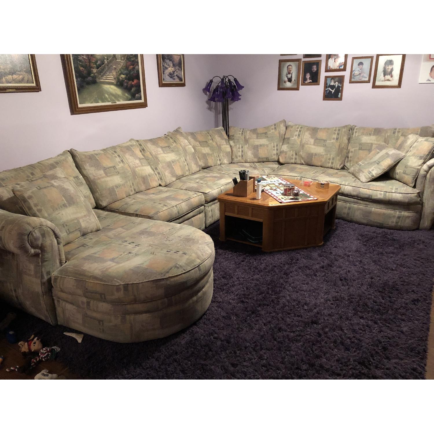 Rowe Furniture 5 Piece Sleeper Sectional Sofa - image-1