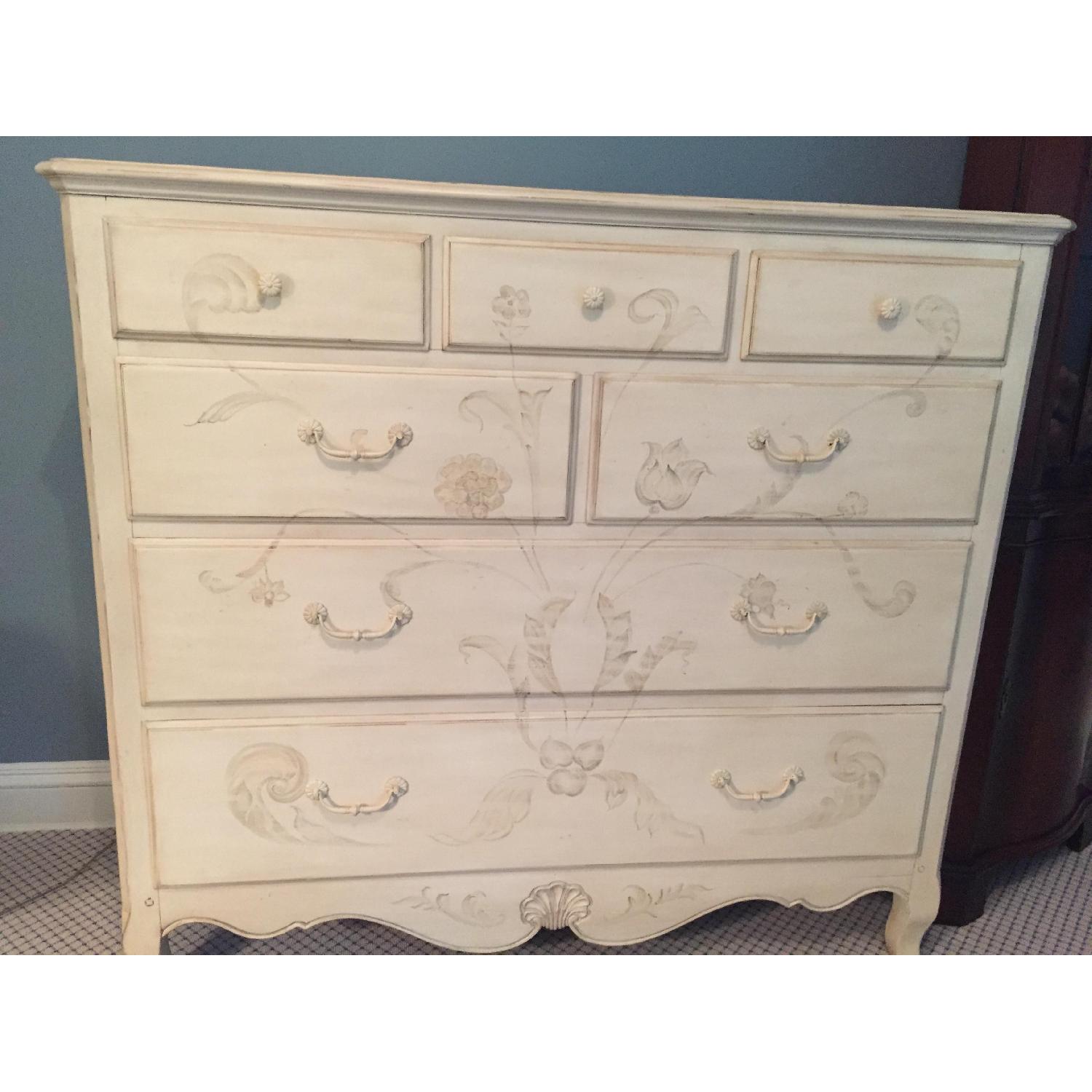 Ethan Allen 7 Drawers Off White Double Dresser - image-2