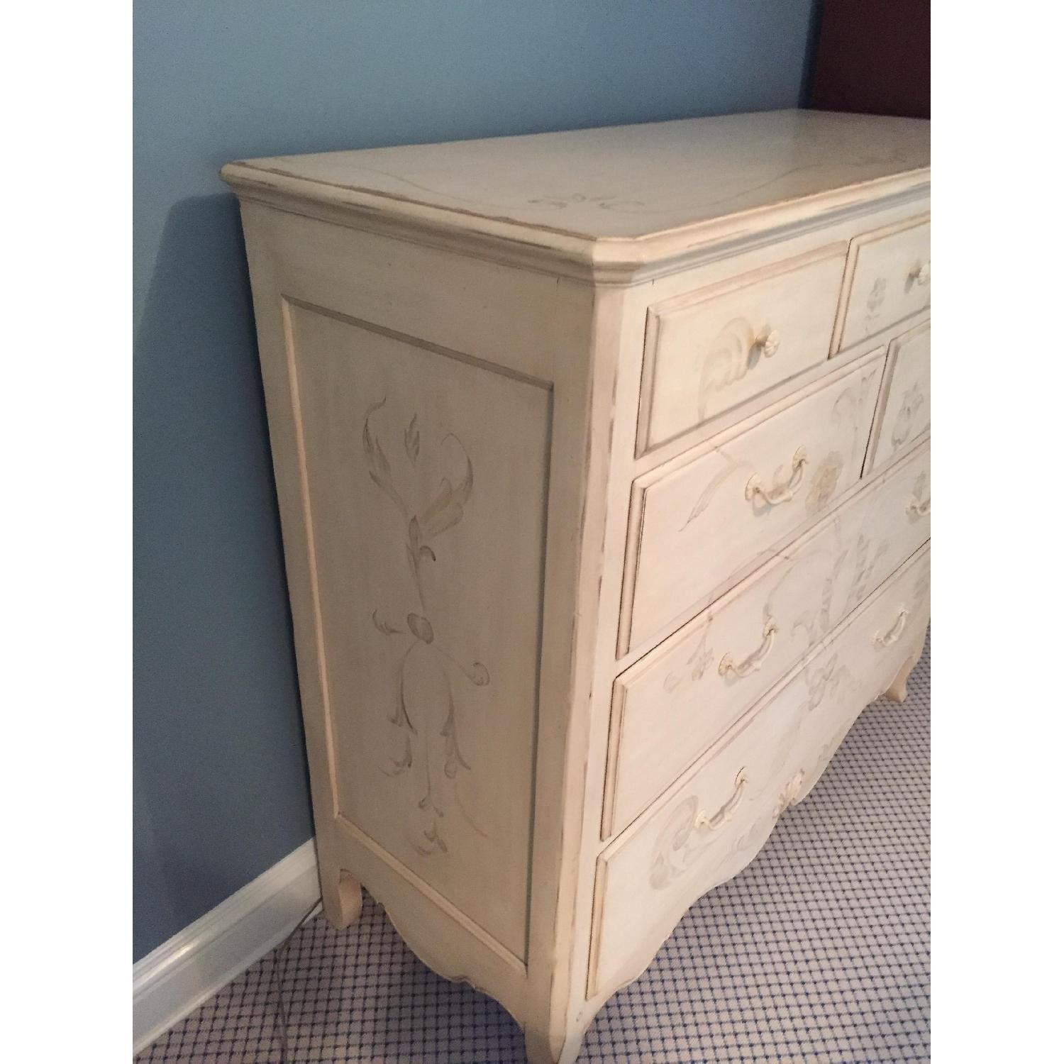 Ethan Allen 7 Drawers Off White Double Dresser - image-3