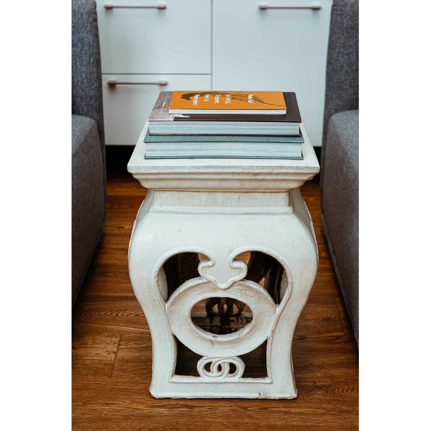 Antique Cast Iron Garden Seat - image-2