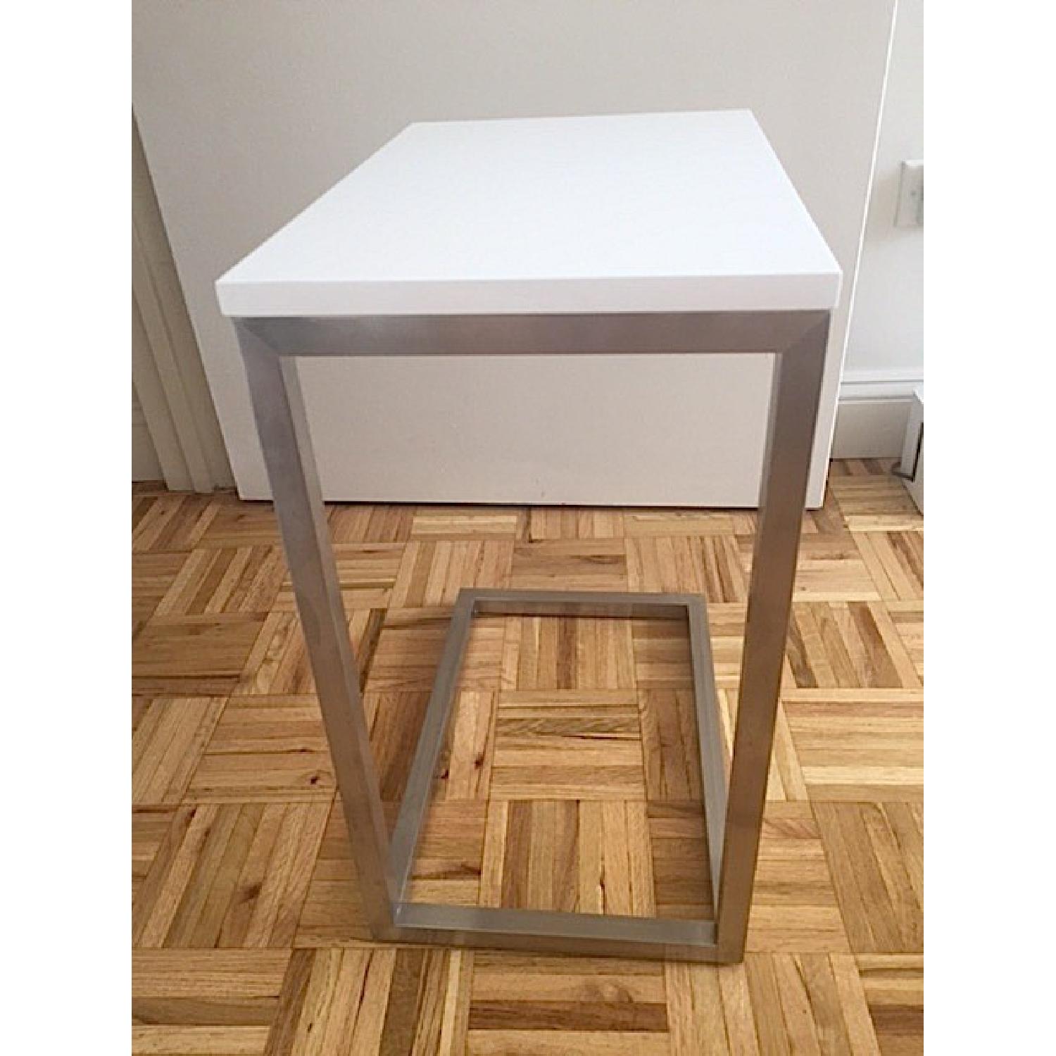 Gus Modern White Bishop End Table - image-1