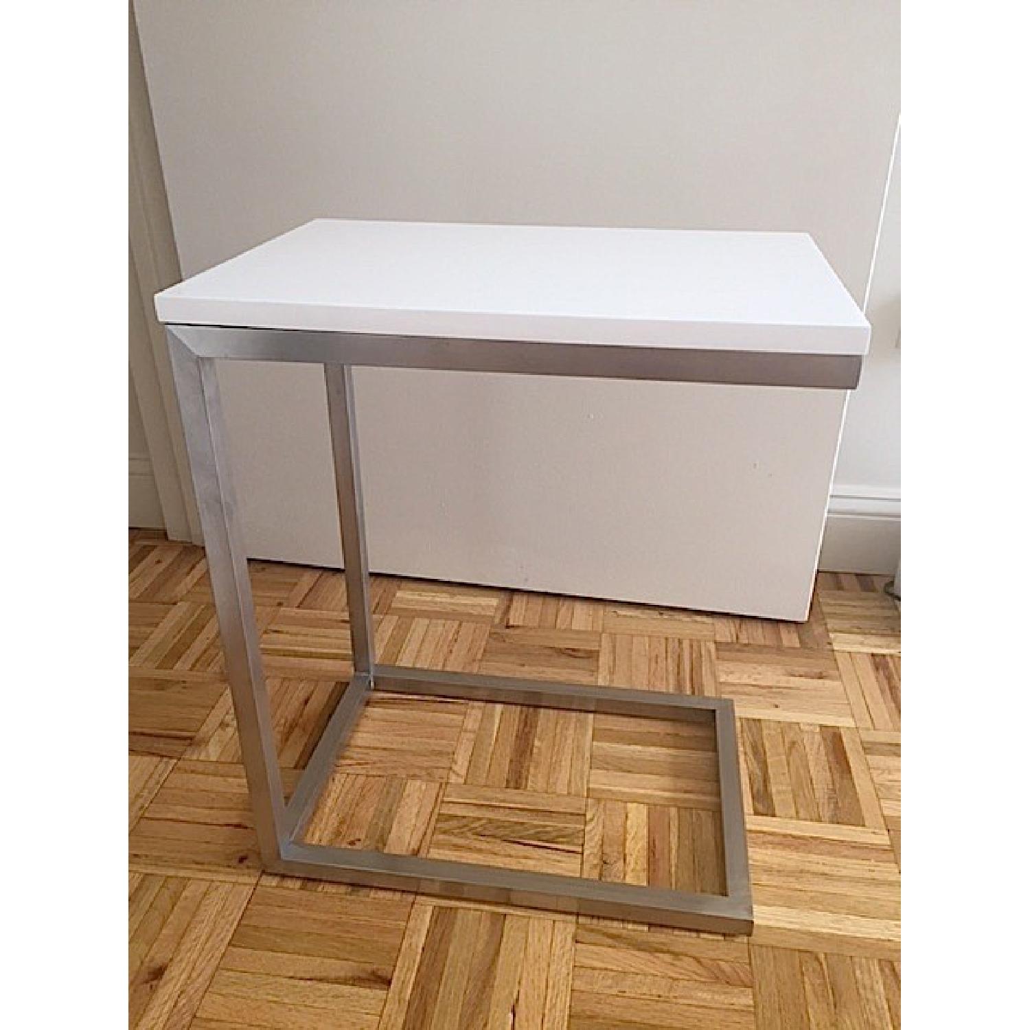 Gus Modern White Bishop End Table - image-2