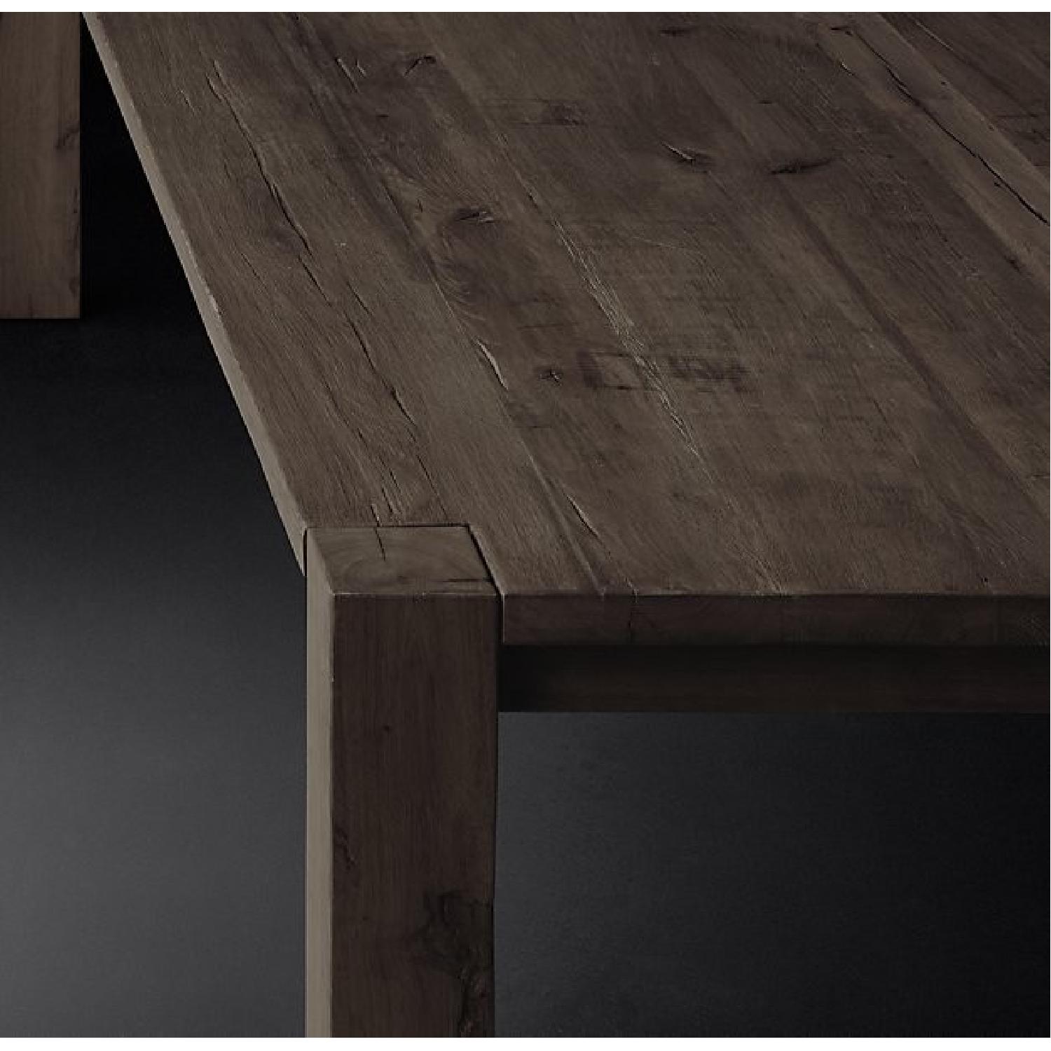 Restoration Hardware Reclaimed Russian Oak Parsons Rectangular Dining Table - image-4