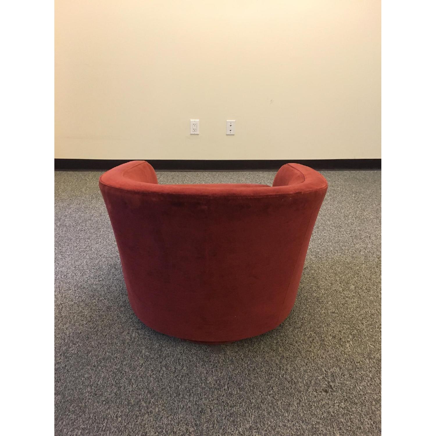 Room & Board Burgundy Amos Swivel Chair - image-3