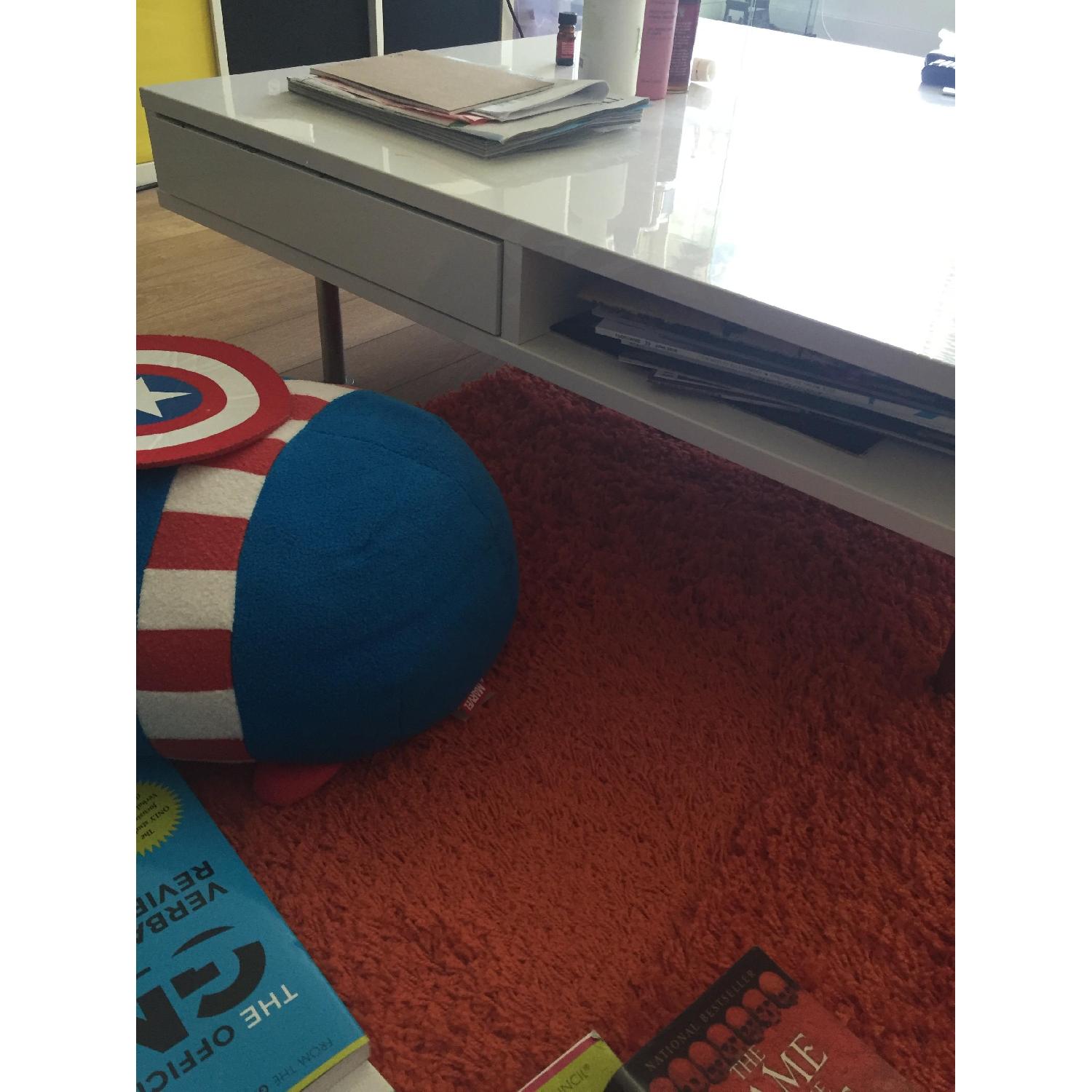 Ikea Tofteryd High Gloss White Coffee Table AptDeco