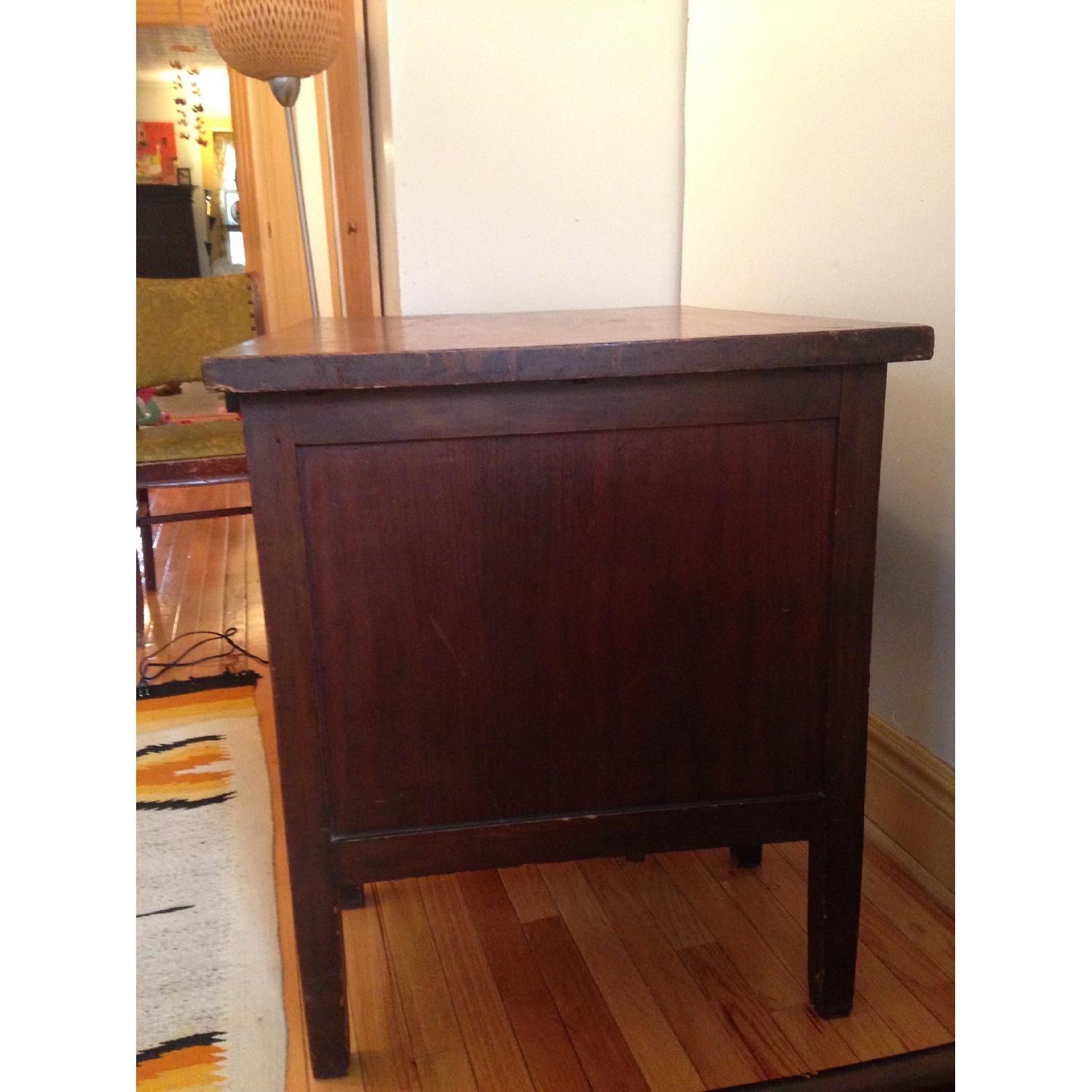 Vintage Solid Walnut Rishel Desk w/ Extender & Locking Mechanism +