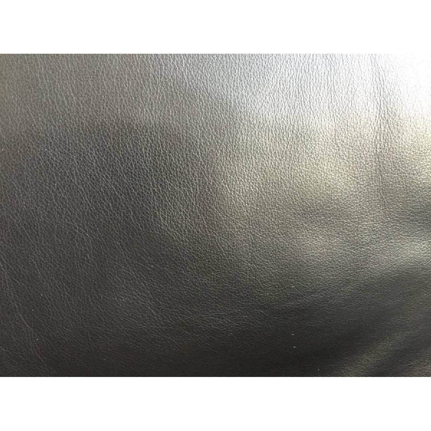 Natuzzi Italsofa Italian Leather Sleeper Sofa + Chair & Ottoman - image-2