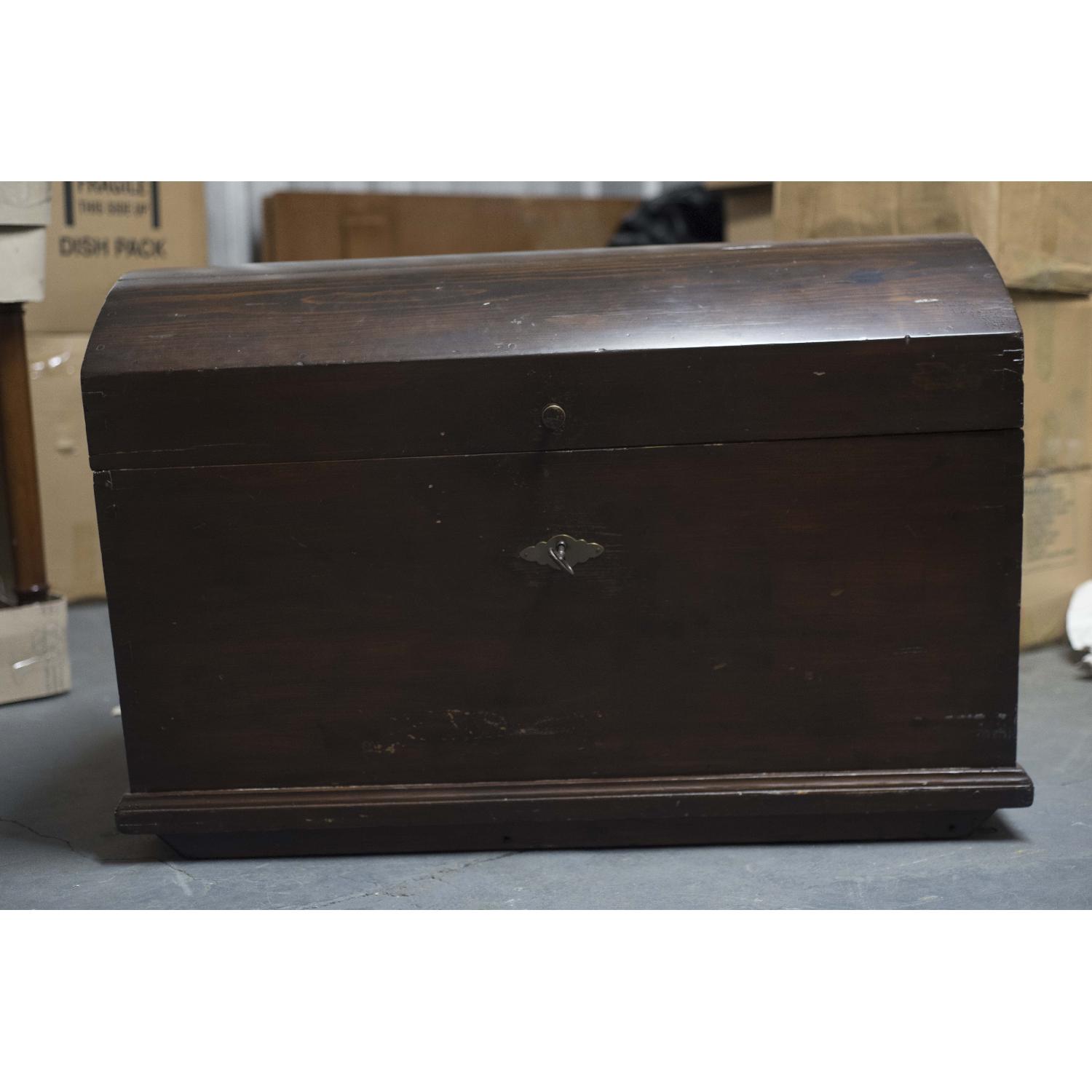 Antique Chest w/ Restored Lock & Key - image-3