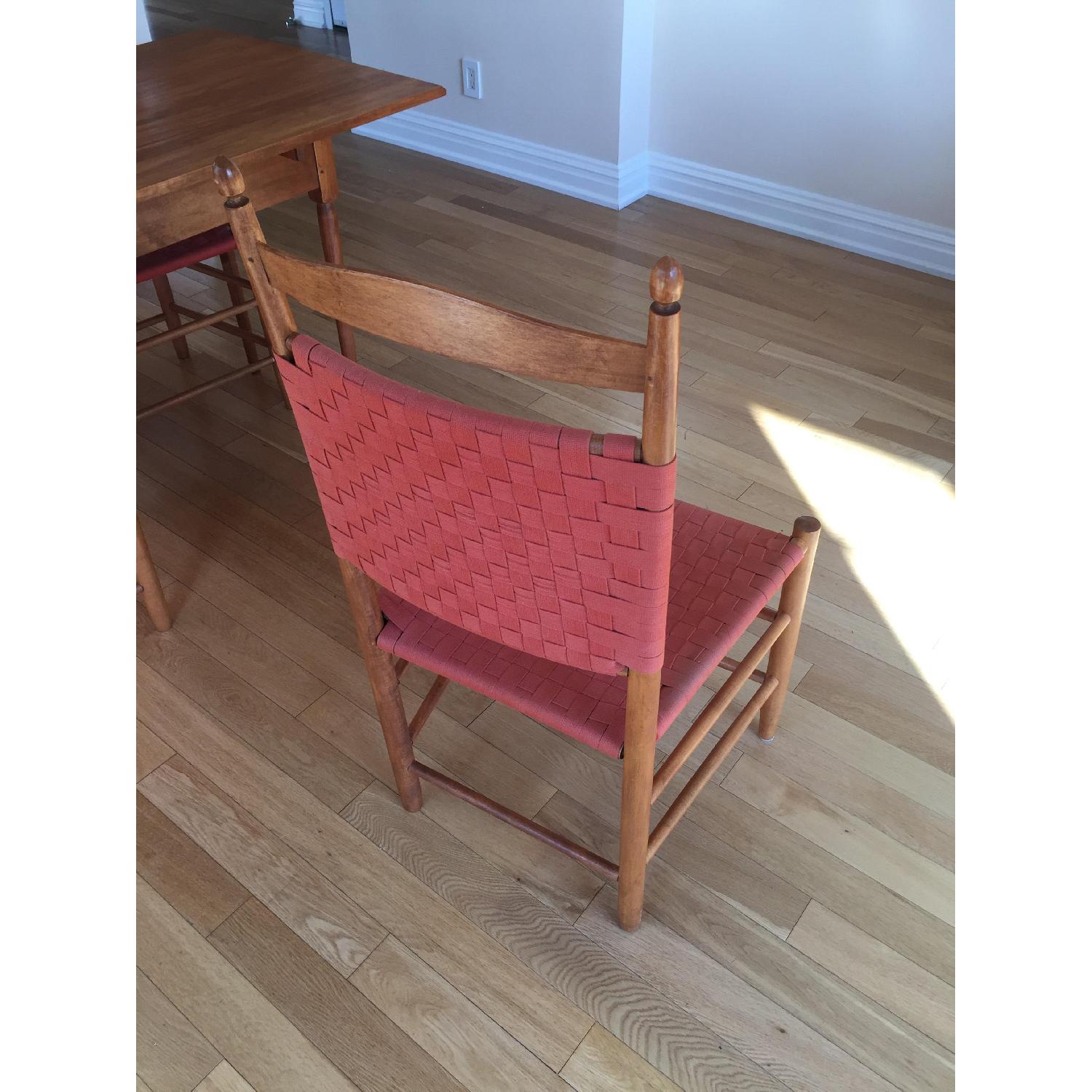 Custom Handmade Vermont Shaker 5 Piece Dining Set AptDeco