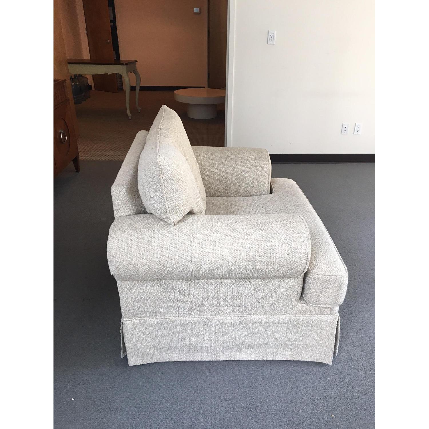 Overstuffed Cream Armchairs - image-2