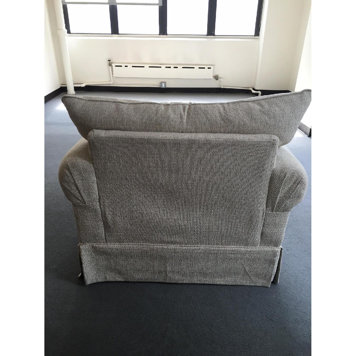 Overstuffed Cream Armchairs - image-4