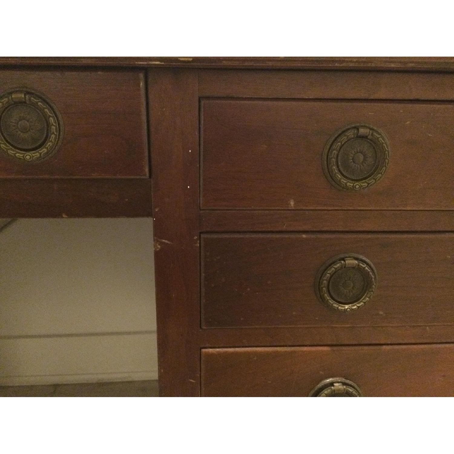 Antique Bankers Desk - image-4
