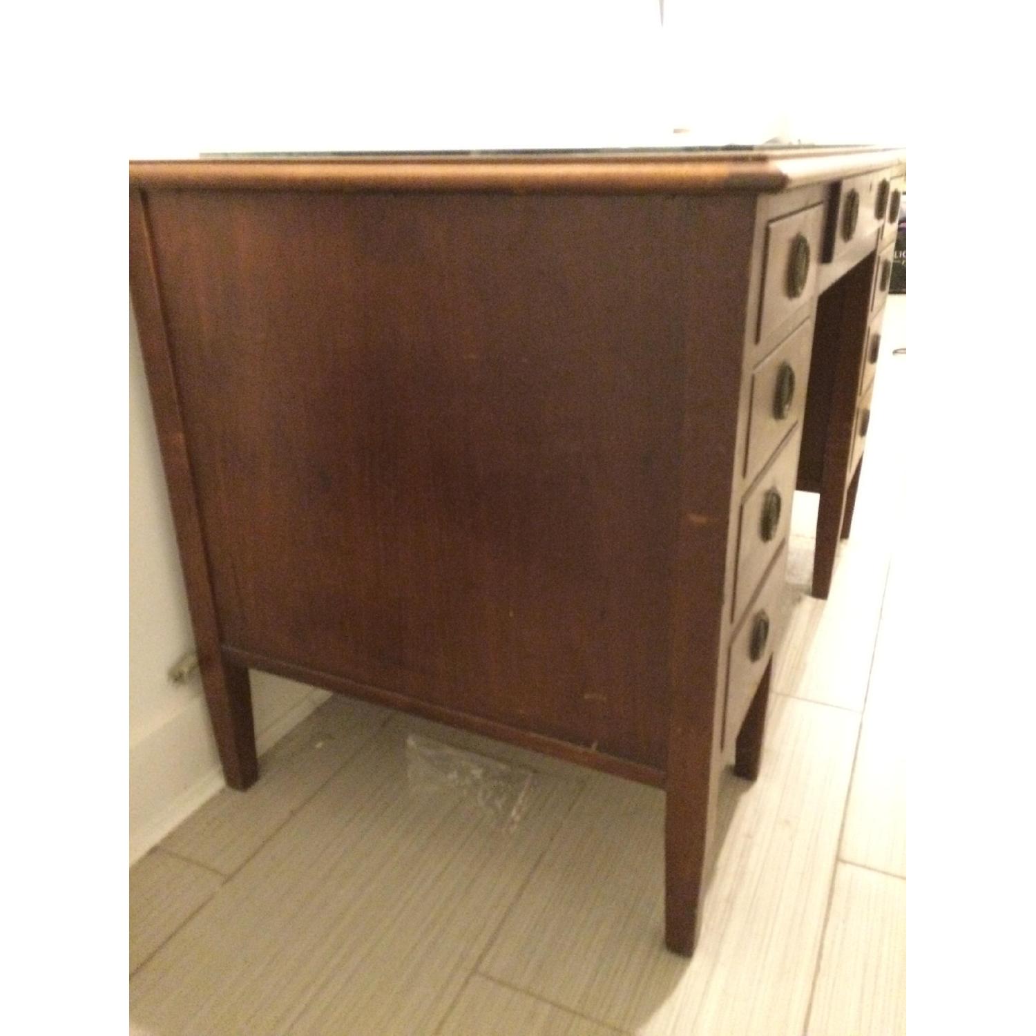 Antique Bankers Desk - image-5