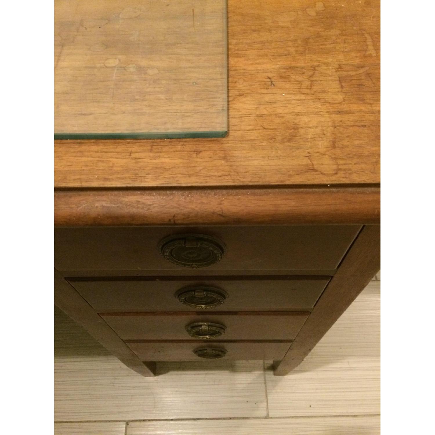 Antique Bankers Desk - image-6