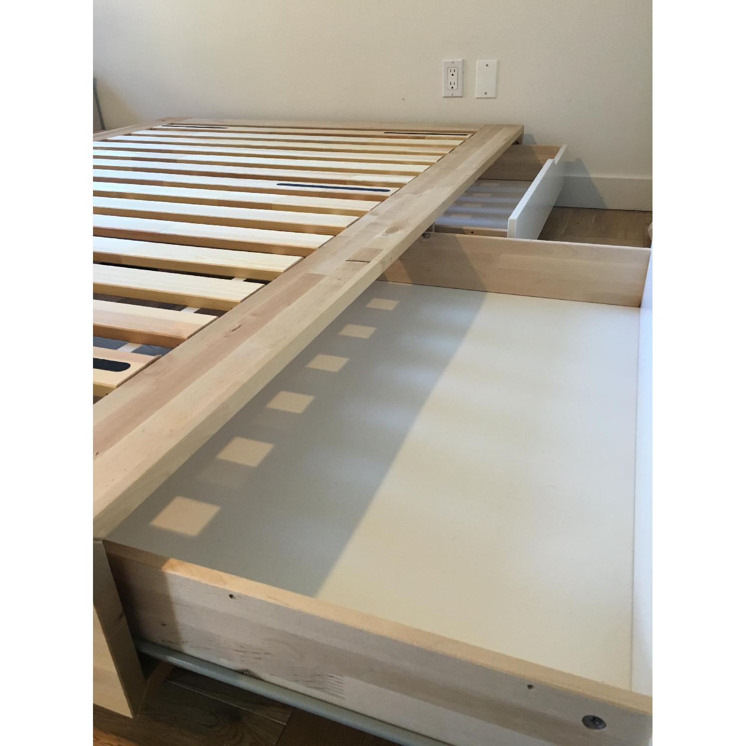 Ikea Mid-Century Full Size Storage Bed - image-2