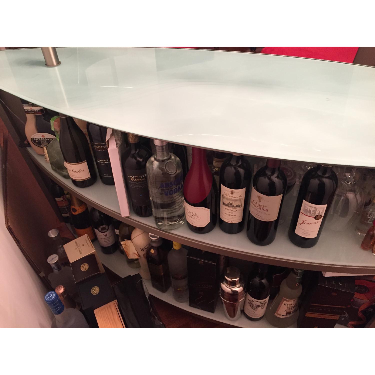 Stainless Steel Glass Top Bar - image-3