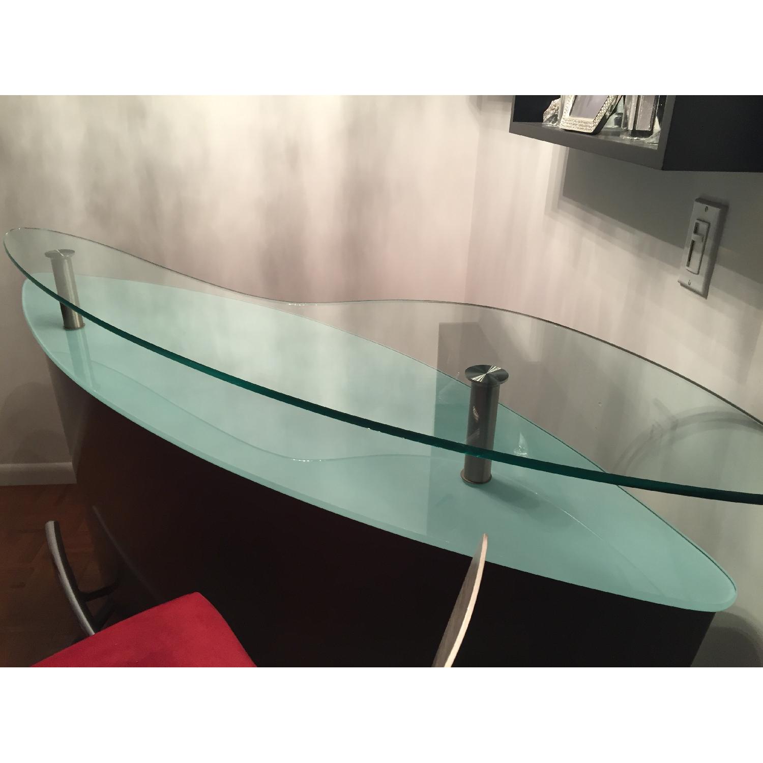 Stainless Steel Glass Top Bar - image-5
