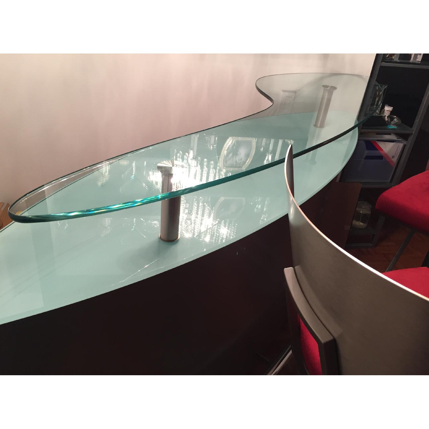 Stainless Steel Glass Top Bar - image-7