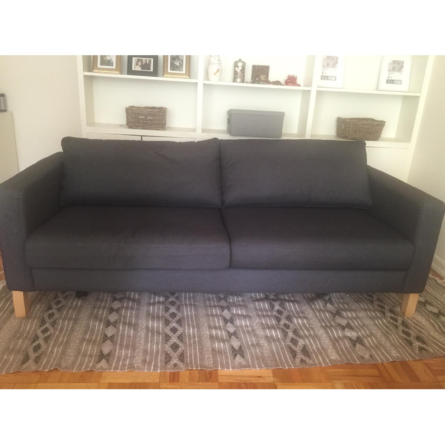 Ikea Karlstad Sofa in Navy Blue - image-1